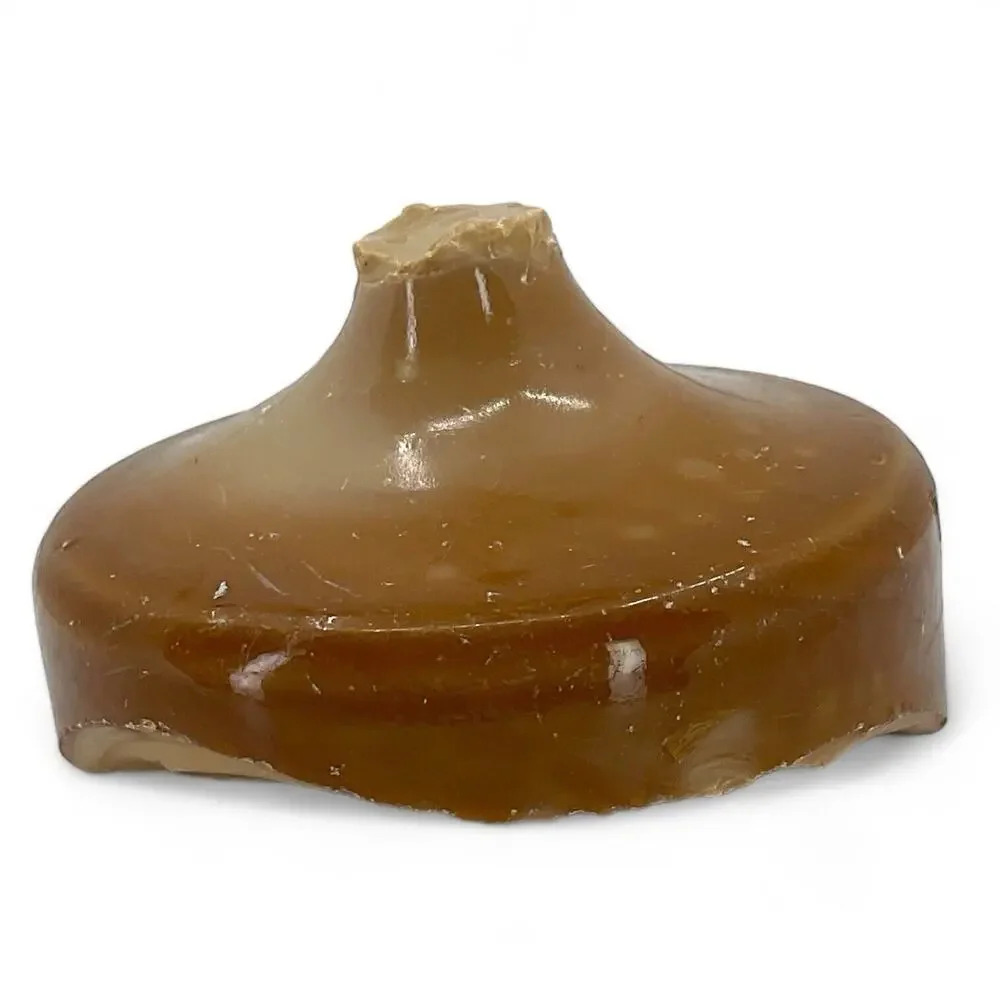 Chocolate Carmel Pontil Art Glass Cullet‎ Opaque Swirl Slag Glass #4XL105